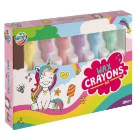 Unikornis Happy forma zsírkréta 6 db-os