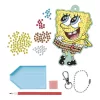 SpongyaBob Smile gyémántszemes kulcstartó készítő szett