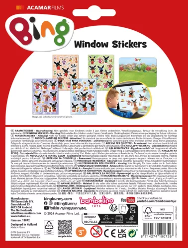 Bing Fun Fensteraufkleber-Set