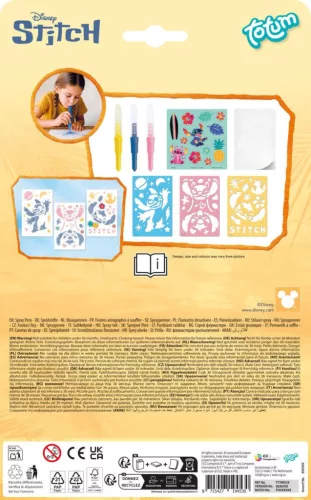 Disney Lilo és Stitch, A csillagkutya Aloha kreatív szett spray tollal