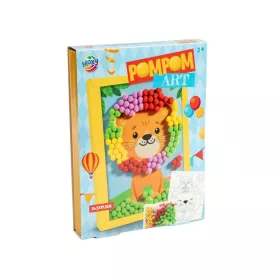 Oroszlán Colorful pom pomos kreatív szett