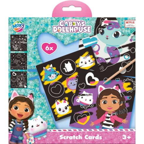 Gabi babaháza Cats scratch képkarcoló készlet