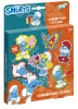Hupikék törpikék Happy gyémántszemes matrica 9 db-os