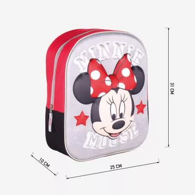 Disney Minnie Grey 3D hátizsák, táska 31 cm