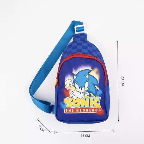 Sonic a sündisznó Speed Bandolier oldaltáska 23 cm