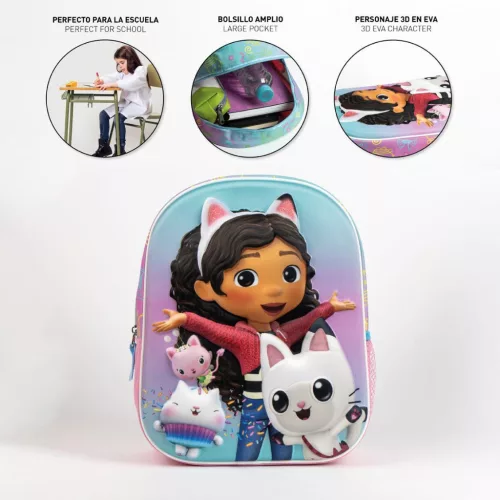 Gabi babaháza Fun 3D hátizsák, táska 31 cm