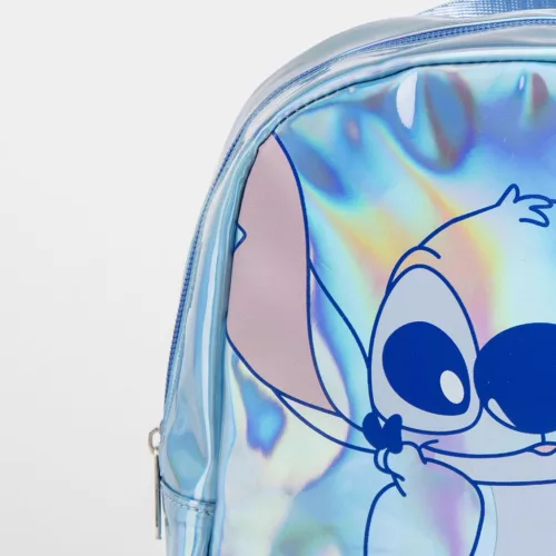 Disney Lilo és Stitch, A csillagkutya Iridiscente hologrammos hátizsák, táska 23 cm