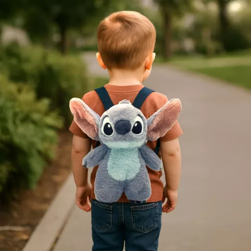 Disney Lilo és Stitch, A csillagkutya Blue Alien plüss hátizsák, táska 30 cm