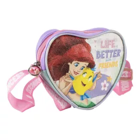   Disney Prinzessinnen „Life is Better“ Glitzer-Umhängetasche, Schultertasche