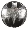 Wendbares Paillettenkissen mit Batman-Symbol, 30 cm