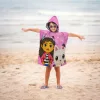 Gabis Puppenhaus Rosa Strandtuch-Poncho 50x115 cm
