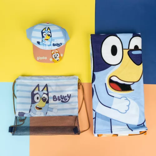Bluey & Bingo törölköző, tornazsák, baseball sapka szett