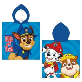   Paw Patrol Welpen beim Spielen Strandtuch-Poncho 50x115 cm (Schnelltrocknend)