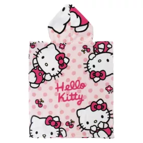   Hello Kitty Kirsch-Strandtuchponcho 50x115 cm (Schnelltrocknend)
