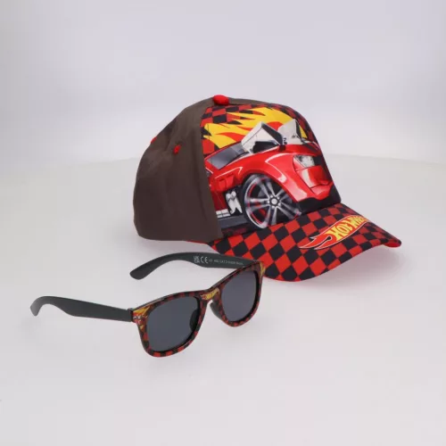 Hot Wheels Racing napszemüveg és baseball sapka szett