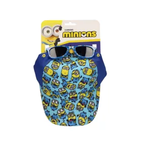 Minions-Set aus blauer Sonnenbrille und Baseballkappe