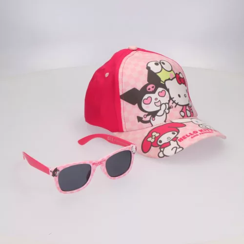 Sada slnečných okuliarov a šiltovky Hello Kitty Friends