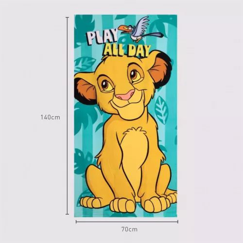Disney Az Oroszlánkirály All Day fürdőlepedő, strand törölköző 70x140cm (Fast Dry)