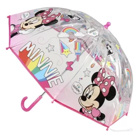   Disney Minnie Paint Kinder-Regenschirm, transparent, Ø 71 cm