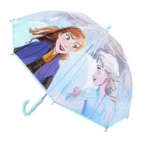   Disney Frozen Icy Drizzle Kinder-Regenschirm, transparent, Ø71 cm