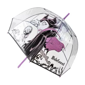   Transparenter Regenschirm mit Disney-Bösewicht Maleficent, Ø 86 cm