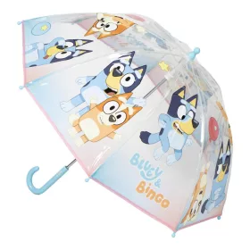 Transparenter Kinderregenschirm von Bluey Bingo, Ø 71 cm