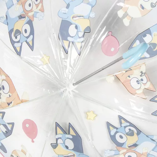 Transparenter Kinderregenschirm von Bluey Bingo, Ø 71 cm