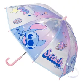   Disney Lilo & Stitch, Star Dog Universe Kinder-Regenschirm, transparent, Ø 71 cm