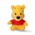 Disney Winnie Puuh gelbe 3D-Plüschfigur mit Kleiderbügel und Taschenverzierung, 13 cm