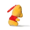 Disney Winnie Puuh gelbe 3D-Plüschfigur mit Kleiderbügel und Taschenverzierung, 13 cm