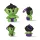 Avengers Hulk 3D-Plüschfigur mit Aufhänger und Taschenverzierung, 13 cm