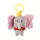 Disney Dumbo graue 3D-Plüschfigur mit Kleiderbügel und Taschenverzierung, 13 cm