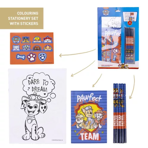 Sada písacích potrieb pre tím Paw Patrol