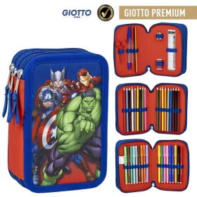 Plyšový držiak na perá Avengers Team, 3-vrstvový