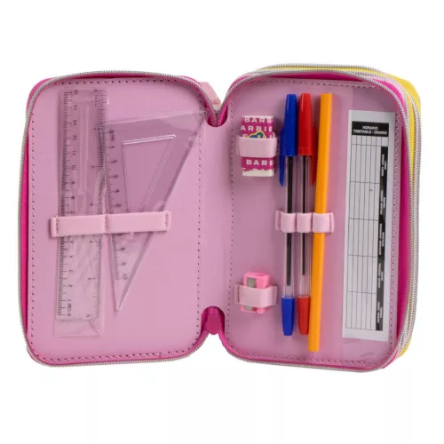 Barbie Bestie Vibes Stiftehalter, gefüllt, 3 Etagen