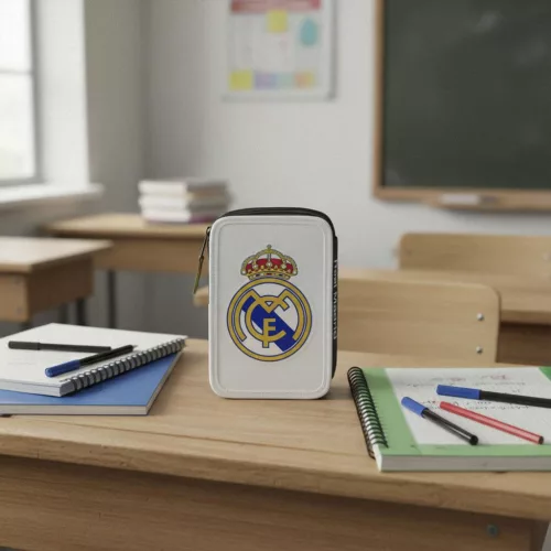 Držiak na perá Real Madrid White s 3 úrovňami