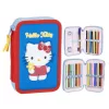 Modrý držiak na perá Hello Kitty s 2 úrovňami