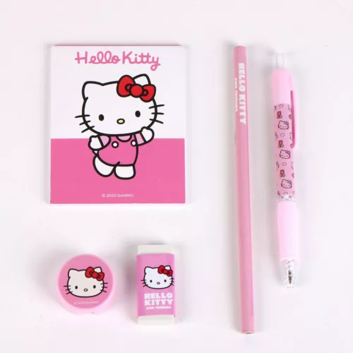 Plyšový držiak na pero Hello Kitty v bielom prevedení.