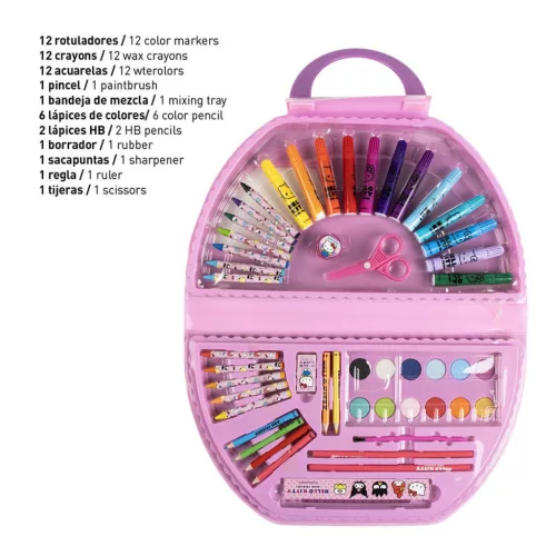 Sada písacích potrieb Hello Kitty Friends 50 ks