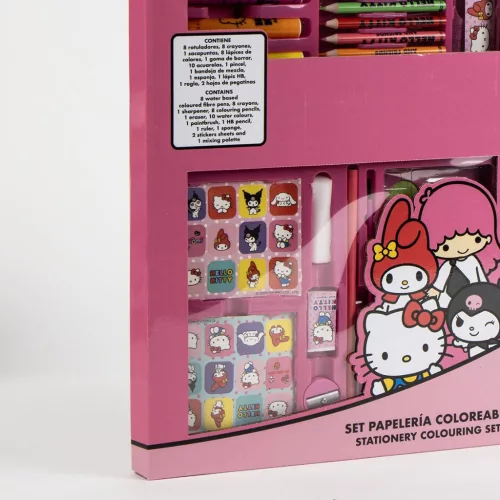 Sada písacích potrieb Hello Kitty Friends v kufríku