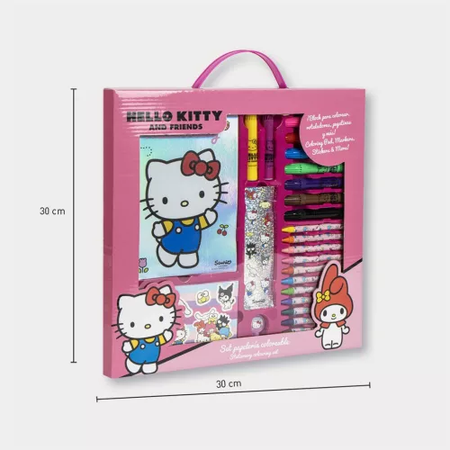 Sada holografických písacích potrieb Hello Kitty Friends