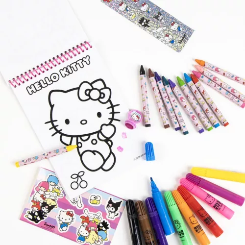 Sada holografických písacích potrieb Hello Kitty Friends