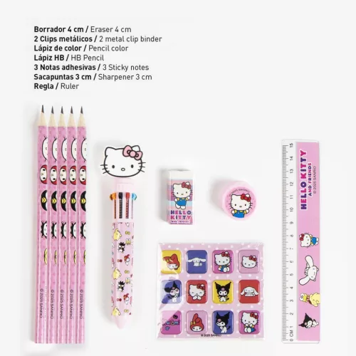 Sada písacích potrieb Hello Kitty Friends Pink