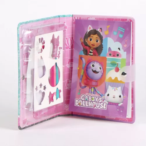 Gabis Puppenhaus – Lustiges Malbuch-Set mit Vorlage