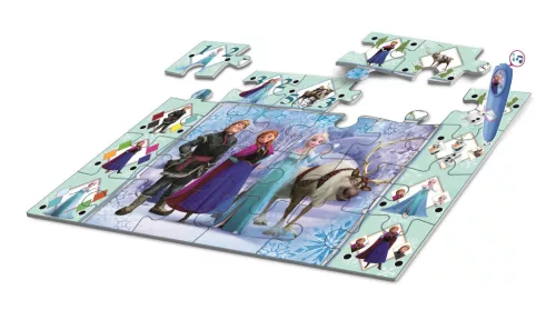 Interaktívne puzzle Disney Frozen Ľadové kráľovstvo 24 dielikov Clementoni