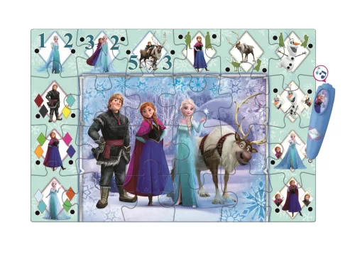 Interaktívne puzzle Disney Frozen Ľadové kráľovstvo 24 dielikov Clementoni