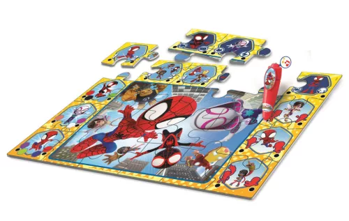 Interaktívne puzzle Spiderman, Spidey a priatelia, 24 dielikov, Clementoni