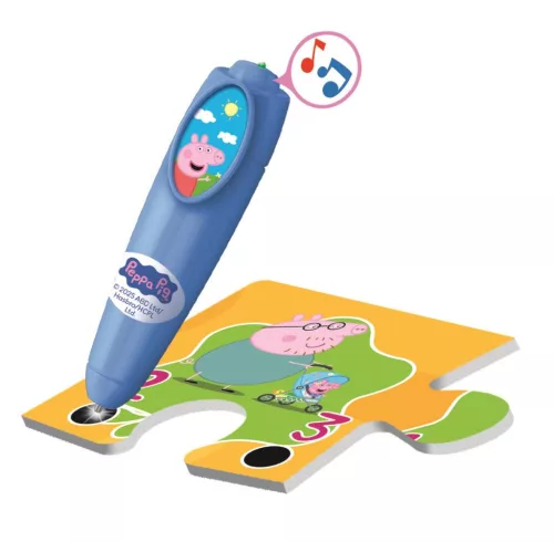 Interaktívne puzzle Prasiatko Peppa Čítanie s 24 dielikmi Clementoni