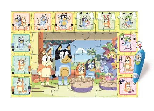 Interaktívne puzzle Bluey Playtime s 24 dielikmi od Clementoni