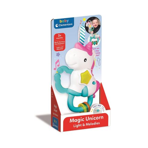 Unikornis Magic baba csörgő Clementoni